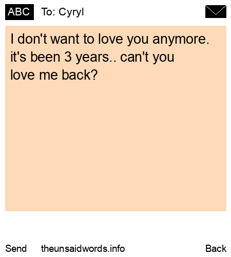 unsent message to Cyryl