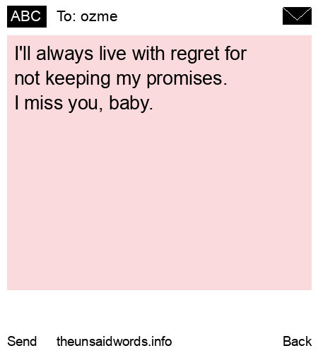 unsent message to ozme 