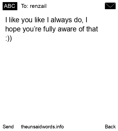 unsent message to renzail