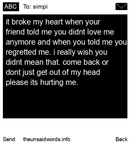 unsent message to simpi