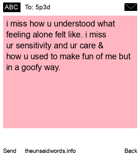 unsent message to 5p3d