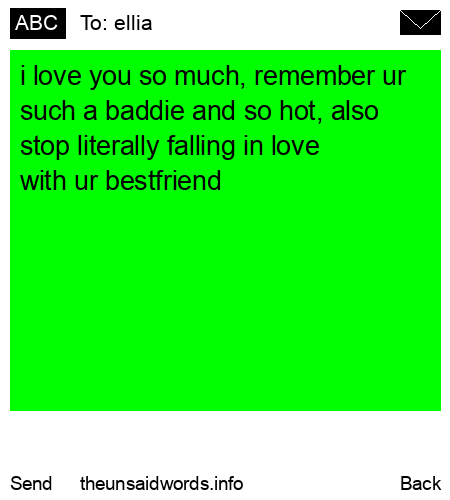 unsent message to ellia