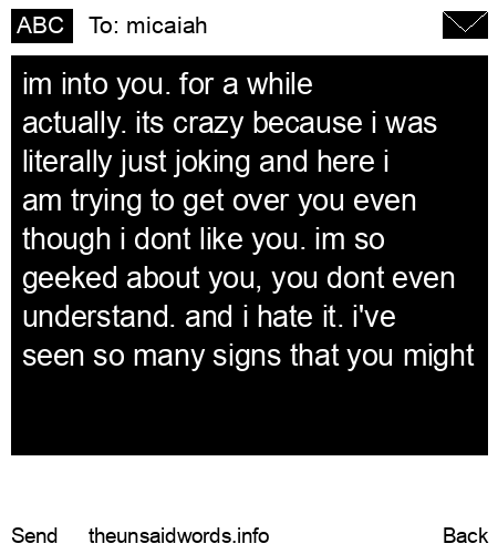 unsent message to micaiah