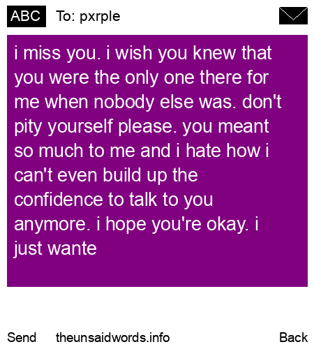 unsent message to pxrple