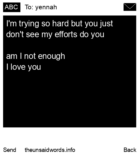 unsent message to yennah