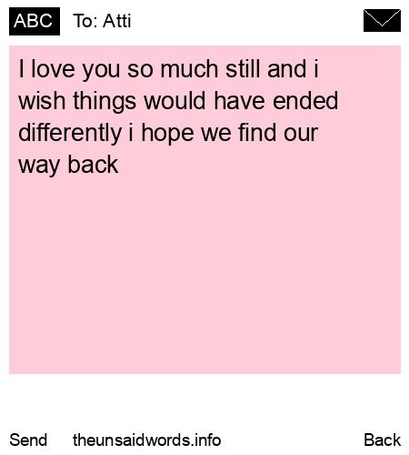unsent message to Atti