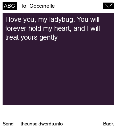 unsent message to Coccinelle