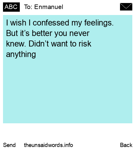 unsent message to Enmanuel 