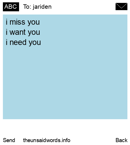unsent message to jariden