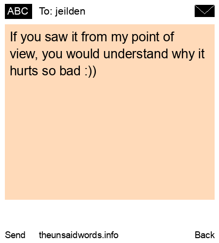 unsent message to jeilden