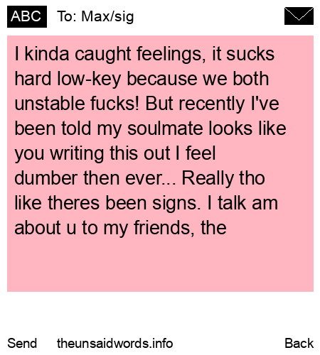 unsent message to Max/sig