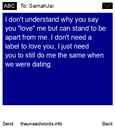 unsent message to SamahJai