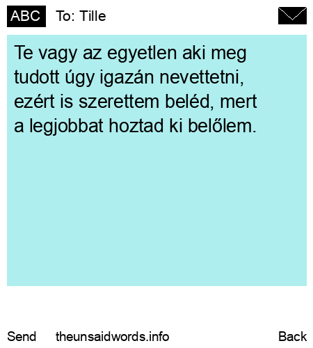 unsent message to Tille