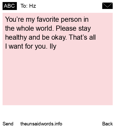 unsent message to Hz