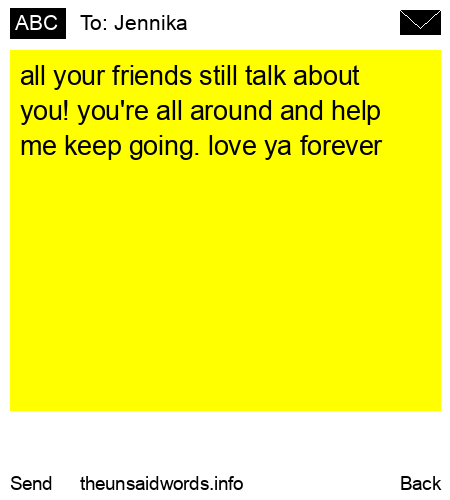 unsent message to Jennika