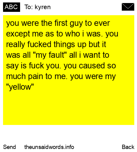 unsent message to kyren