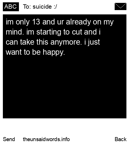 unsent message to suicide :/
