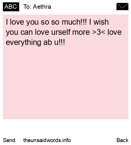 unsent message to Aethra