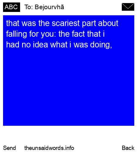 unsent message to Bejourvhã