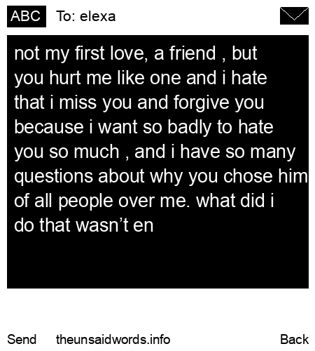 unsent message to elexa