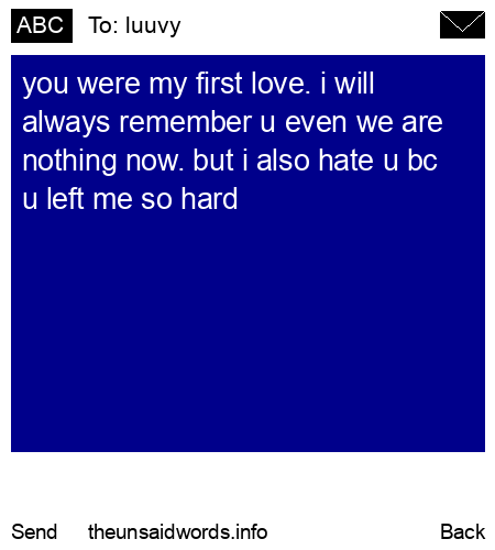 unsent message to luuvy
