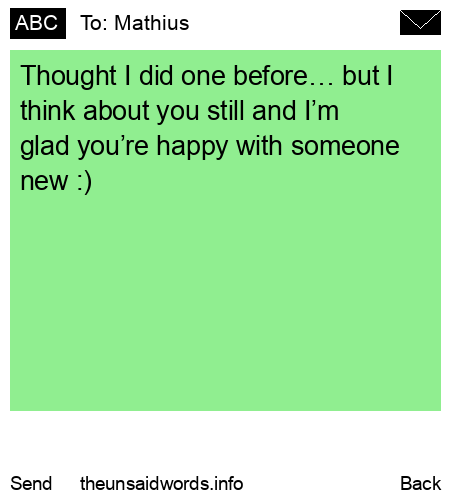 unsent message to Mathius