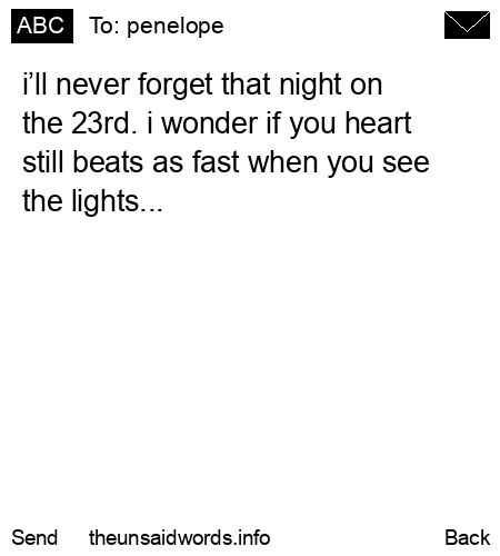 unsent message to penelope