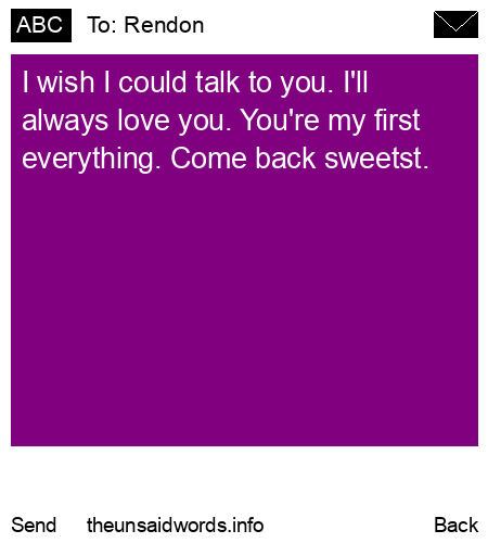 unsent message to Rendon