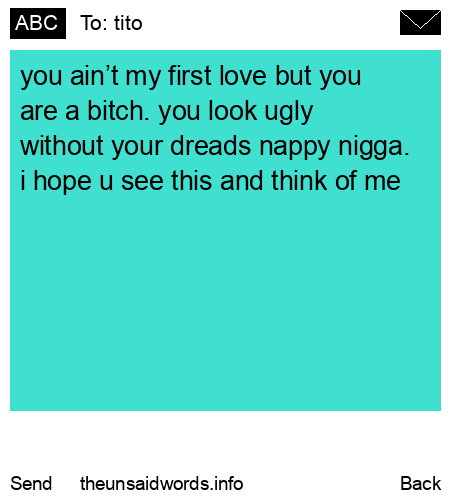 unsent message to tito