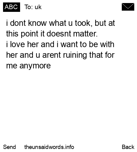 unsent message to uk