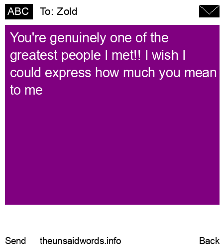 unsent message to Zold