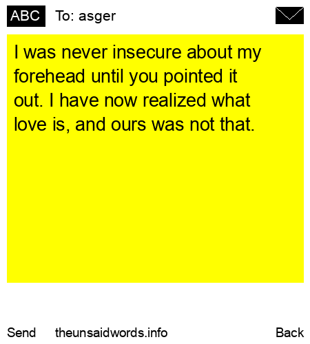 unsent message to asger