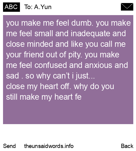 unsent message to A.Yun