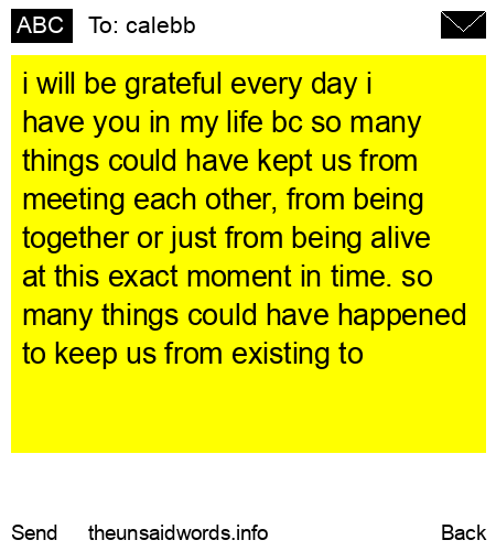 unsent message to calebb