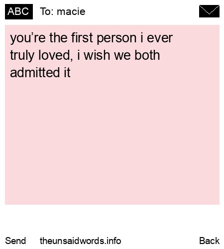 unsent message to macie