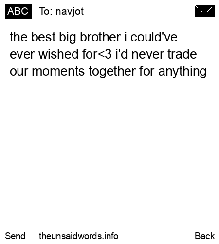 unsent message to navjot