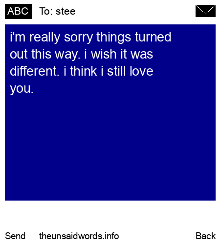 unsent message to stee