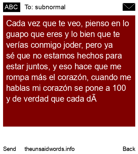 unsent message to subnormal