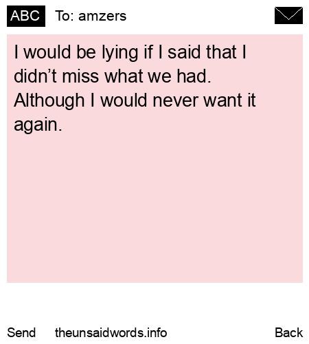unsent message to amzers 