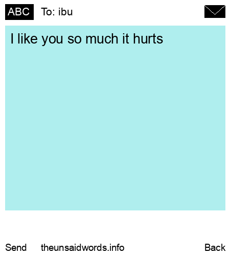 unsent message to ibu