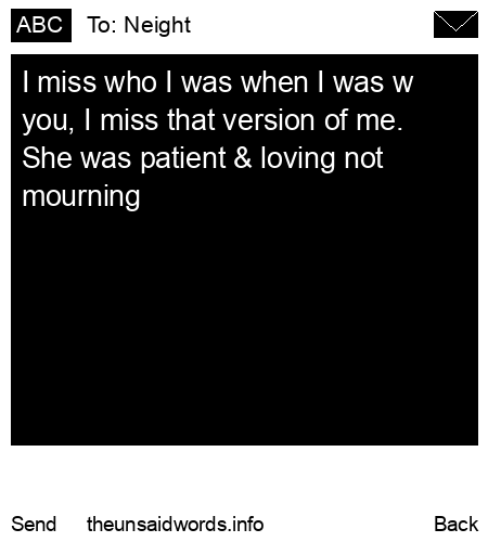 unsent message to Neight