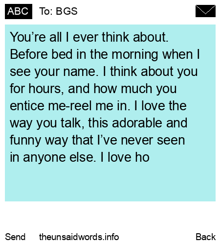 unsent message to BGS