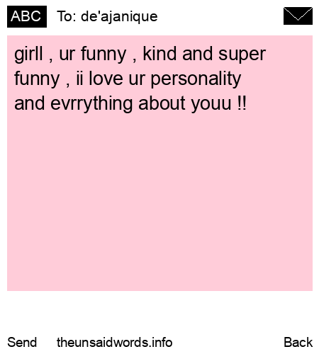 unsent message to de'ajanique