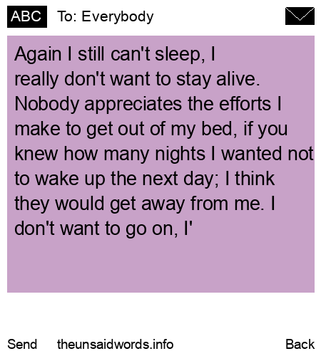 unsent message to Everybody