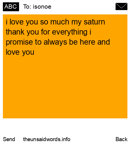 unsent message to isonoe