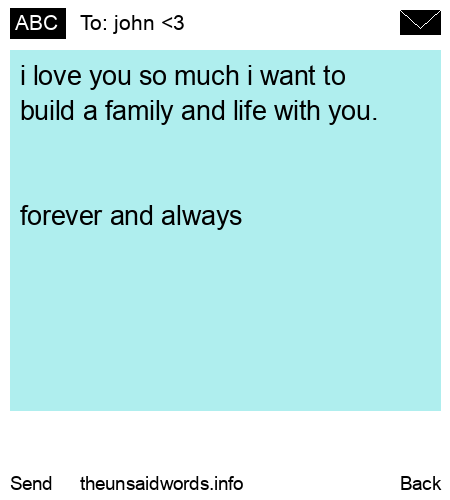 unsent message to john <3 