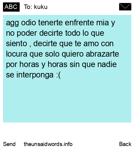 unsent message to kuku