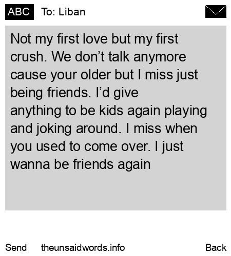 unsent message to Liban