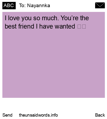 unsent message to Nayannka 