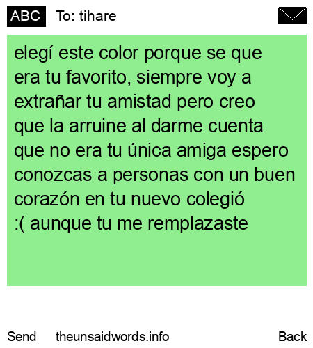 unsent message to tihare